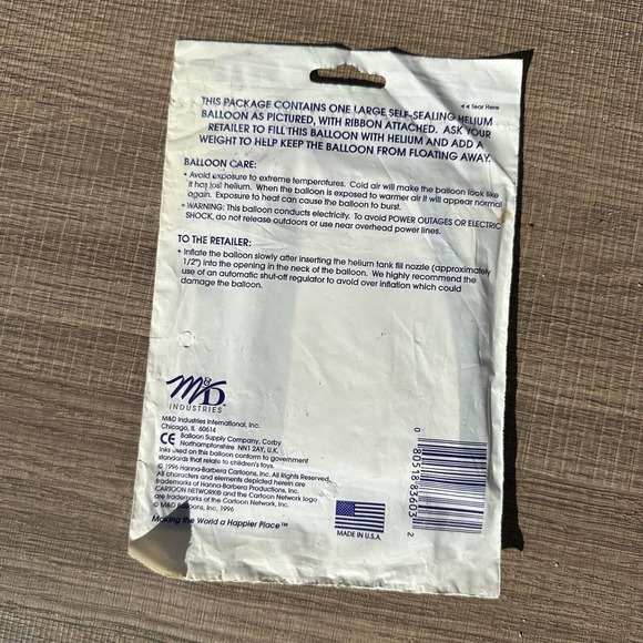 Vintage 1990s New Jonny Quest Cartoon Network 18" Large Balloon M&D - Picture 5 of 8